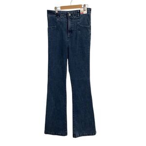 Express Slim Flare Super High Rise Denim Perfect Stretch Jeans 10L NWT